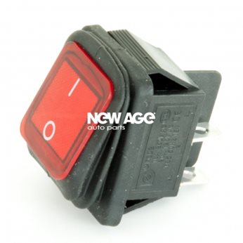 WYLACZNIK HERMET. PODSW.CZERW.KWADRAT24V