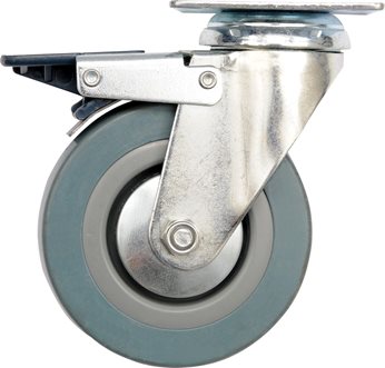 KOLKO SKRETNE Z SZARA GUMA HAMULEC 100MM