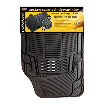 ZESTAW CZARNYCH DYWANIKOW SAMOCHODOWYCH