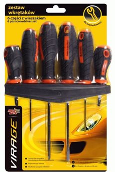 ZESTAW WKRETAKOW 6 CZESCI Z WIESZAKIEM