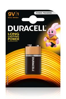 BATERIA DURACELL BASIC 9V 6LF22 MN1604