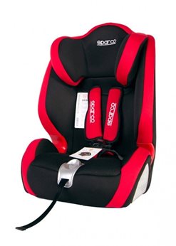 FOTELIK SPARCO F1000K CZERWONO-CZARNY