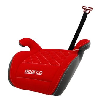 FOTELIK SPARCO F100K SZARO-CZERWONY