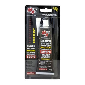 USZCZELNIACZ SILIKONOWY 85G CZARNY DO 329°C / MA PROFESSIONAL