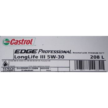 OLEJ CASTROL 5W-30 EDGE PROFESSIONAL 208