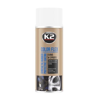 K2-COLOR FLEX GUMA BIALY 400ML DO FELG