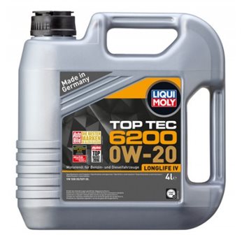 OLEJ LIQUI MOLY 0W20 4L TOP TEC 6200 / 508.00 509.00