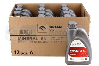 OLEJ ORLEN OIL 15W-40 1L SN/KARTON/