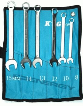 ZESTAW KLUCZY OCZKOWO-PLASKICH 6 EL.