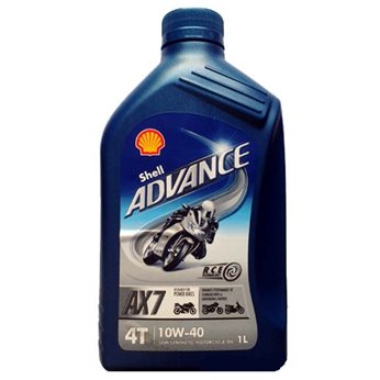 OLEJ SHELL 10W-40 4T ADVANCE AX-7 1L