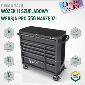 WOZEK WARSZTATOWY 11 SZUFLAD 368 NARZEDZ