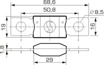 BEZPIECZNIK MEGAVAL 150A POMARANCZ