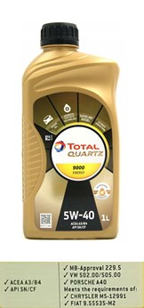 OLEJ TOTAL 5W-40 QUARTZ 9000 1L ENERGY-K