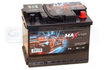 AKUMULATOR MAXPOWER 62AH/510A P+