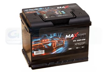 AKUMULATOR MAXPOWER 62AH/600A P+ EFB