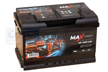 AKUMULATOR MAXPOWER 70AH/680A P+ EFB