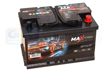 AKUMULATOR MAXPOWER 74AH/680A P+