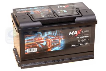 AKUMULATOR MAXPOWER 80AH/800A P+ EFB