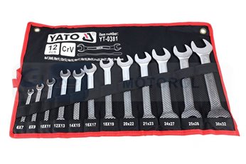 KLUCZE PLASKIE 6-32 12SZT