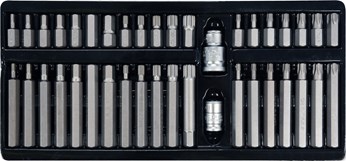 KOŃCÓWKI WKRĘTAKOWE TORX, HEX, SPLINE, KPL. 40 SZT.