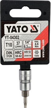 KLUCZ TRZPIENIOWY TORX 1/4 T10 L37MM