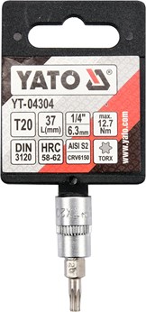 KLUCZ TRZPIENIOWY TORX 1/4 T20 L37MM