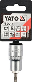 KLUCZ TRZPIENIOWY TORX 1/2 T27 L55MM