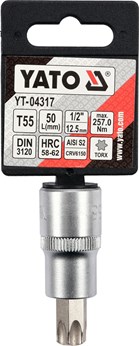 KLUCZ TRZPIENIOWY TORX 1/2 T55 L55MM