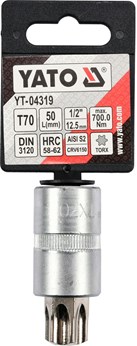 KLUCZ TRZPIENIOWY TORX 1/2 T70 L55MM