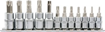 ZESTAW KLUCZY TORX SECUR NA SZYNIE, 1/4, 3/8, 12CZ
