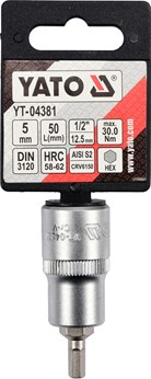 KLUCZ TRZPIENIOWY HEX 1/2 5MM L55MM