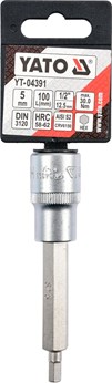 KLUCZ TRZPIENIOWY HEX 1/2 5MM L100MM