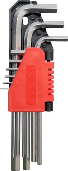 KLUCZE HEX 9CZ. 1,5-10MM CRV