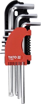 KLUCZE IMBUSOWE HEX 2-10 MM, KPL. 9 SZT.