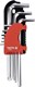KLUCZE IMBUSOWE HEX 2-10 MM, KPL. 9 SZT.