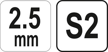 KLUCZ TRZPIENIOWY HEX UCHWYT T 2.5