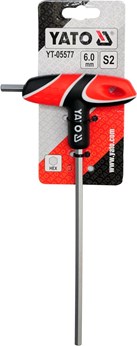 KLUCZ TRZPIENIOWY HEX Z RĘKOJEŚCIĄ 6MM