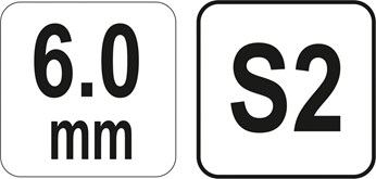 KLUCZ TRZPIENIOWY HEX Z RĘKOJEŚCIĄ 6MM