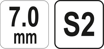 KLUCZ TRZPIENIOWY HEX Z REKOJESCIA 7MM