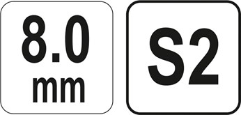 KLUCZ TRZPIENIOWY HEX UCHWYT T 8