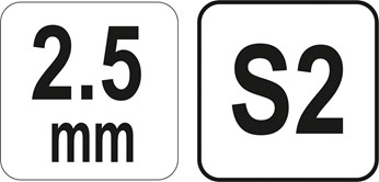 KLUCZ TRZPIENIOWY HEX UCHWYT T 2,5 KULKA