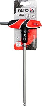 KLUCZ TRZPIENIOWY HEX UCHWYT T 8 KULKA