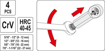 ZESTAW PRZECINAKÓW DO NAKRĘTEK 4CZ.