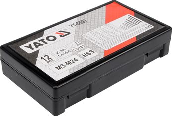 WYKRĘTAKI DO ZERWANYCH ŚRUB I WIERTŁA HSS DO METALU, KPL. 12 SZT.