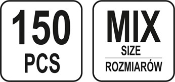 150 SZT NAKRETEK ZAMKNIETYCH METRYCZNYCH