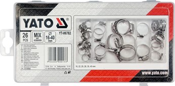 26 SZT OBEJMY SKRECANE MIX ROZMIAROW