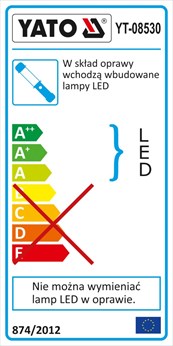 LAMPA OSWIETLANIA KOMORY SILNIKA 120LED