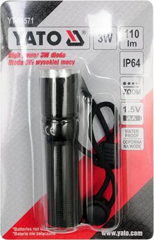 METALOWA LATARKA Z DIODA CREE, 100X25MM