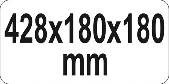 SKRZYNKA NARZĘDZIOWA, METALOWA 428X180X180 MM