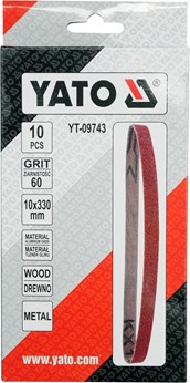 PAPIER ŚCIERNY P60 330 MM X 10 MM PAS BEZKOŃCOWY 10 SZT